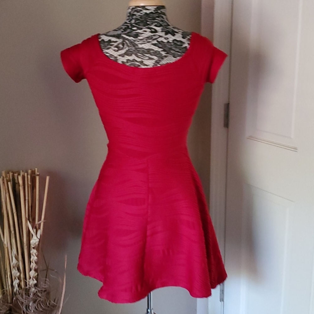 Forever 21 red skater dress, size S - Picture 3 of 3